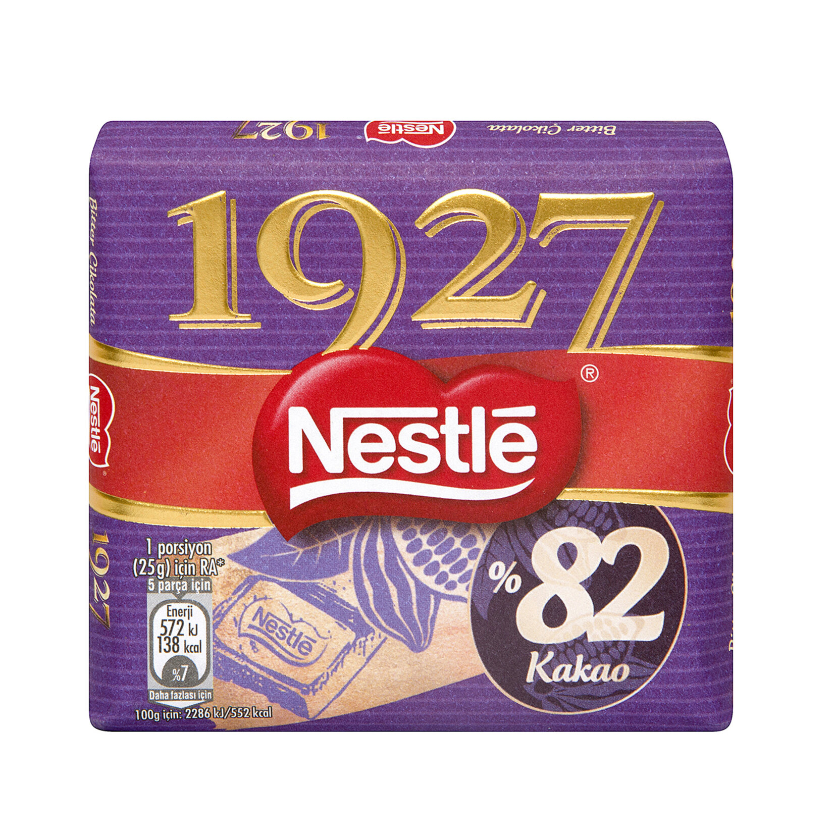 Nestlé 1927 %82 Kakaolu Bitter Çikolata Kare 65 G