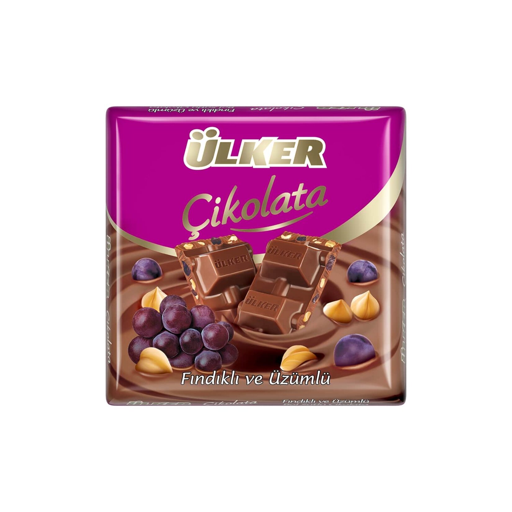 Ülker Fındıklı Üzümlü Bol Sütlü Çikolata 65G