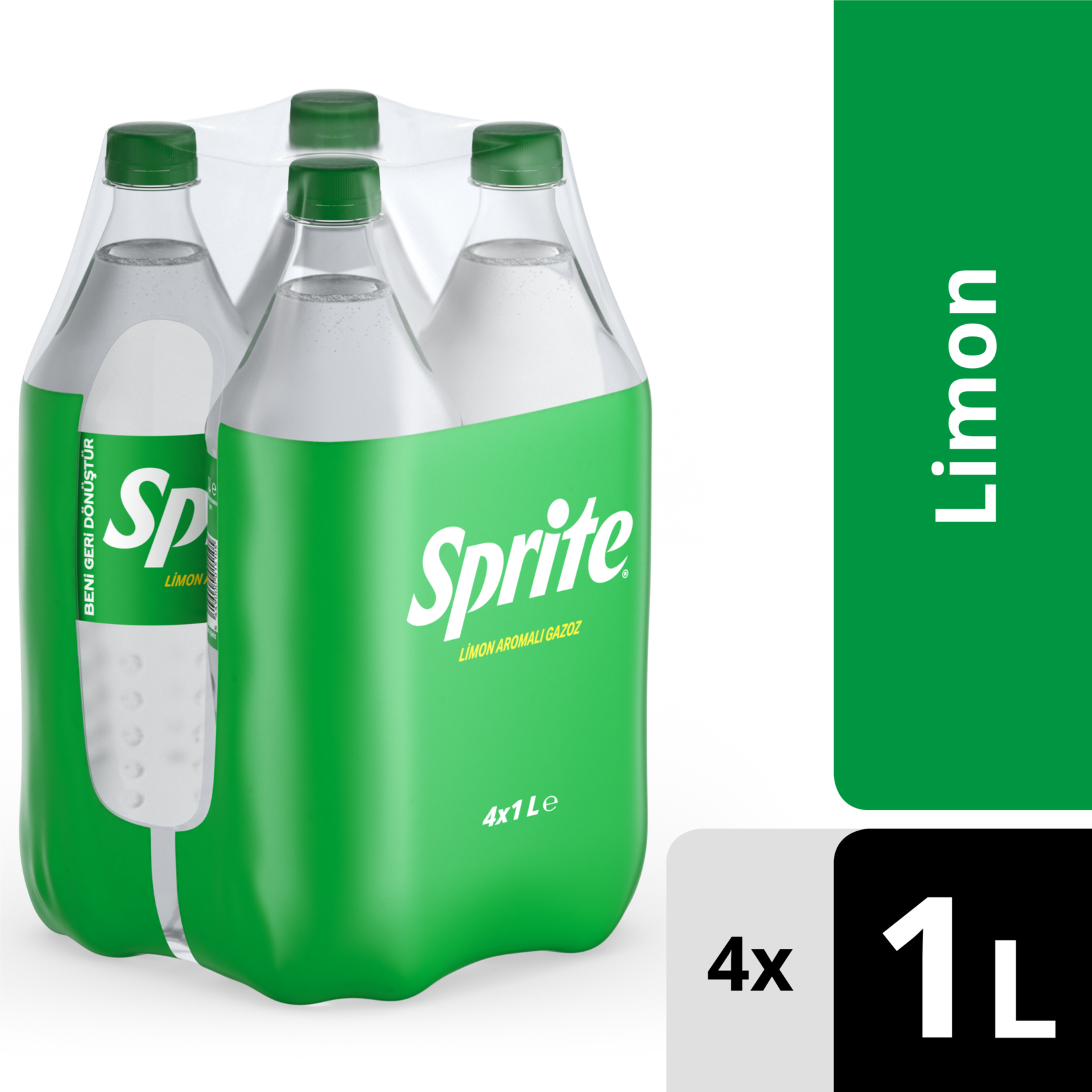 Sprite Limon Aromalı Gazoz PET 4X1 L