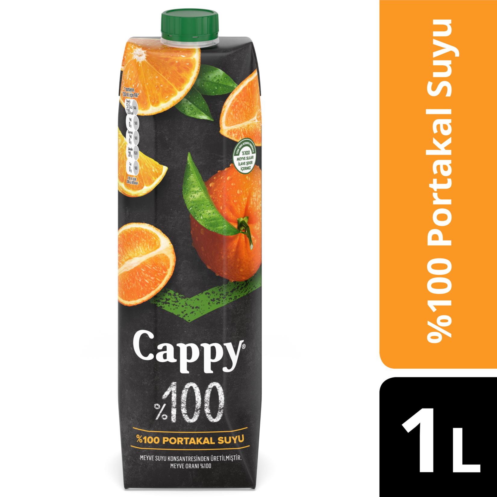 Cappy %100 Portakal Meyve Suyu 1 L