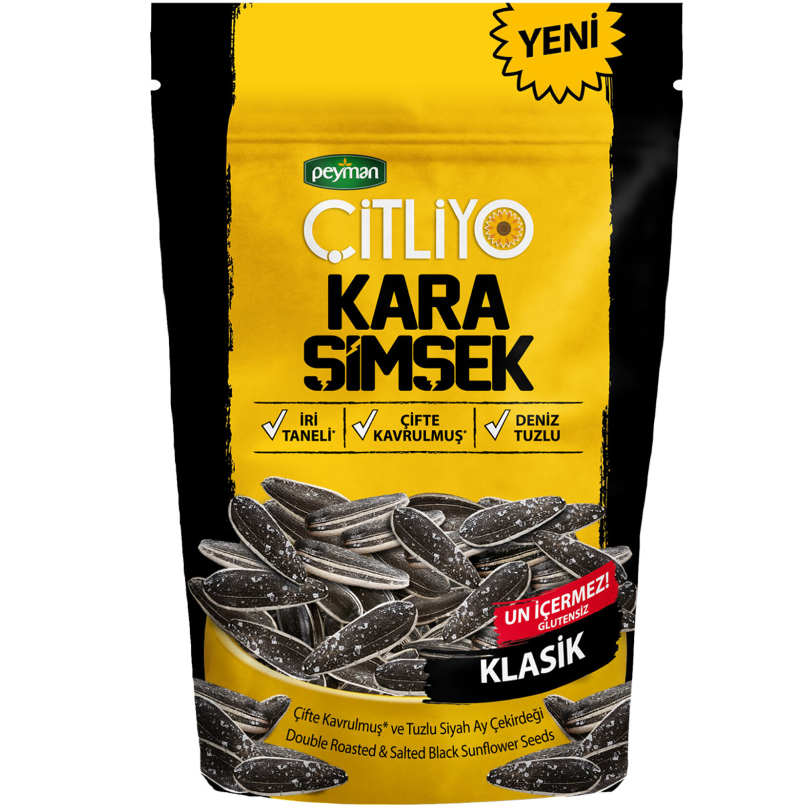 Çitliyo Kara Şimşek Tuzlu Siyah Ay Çekirdeği 190G