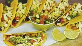 Ton Balıklı ve Sebzeli Çıtır Taco