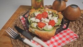 Ezine Peynirli & Izgara Sebzeli Kolay Tart