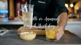 Zencefilli ve Ananaslı Soğuk Yeşil Çay