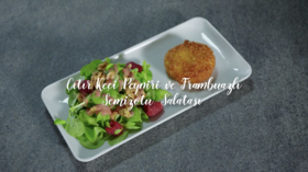 Çıtır Keçi Peyniri ve Frambuazlı Semizotu Salatası