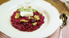 Keçi Peynirli ve Fırınlanmış Pancarlı Risotto Tarifi