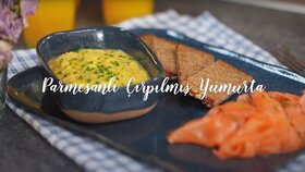 Parmesanlı Çırpılmış Yumurta Tarifi