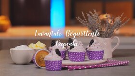 Lavantalı Böğürtlenli Cupcake Tarifi