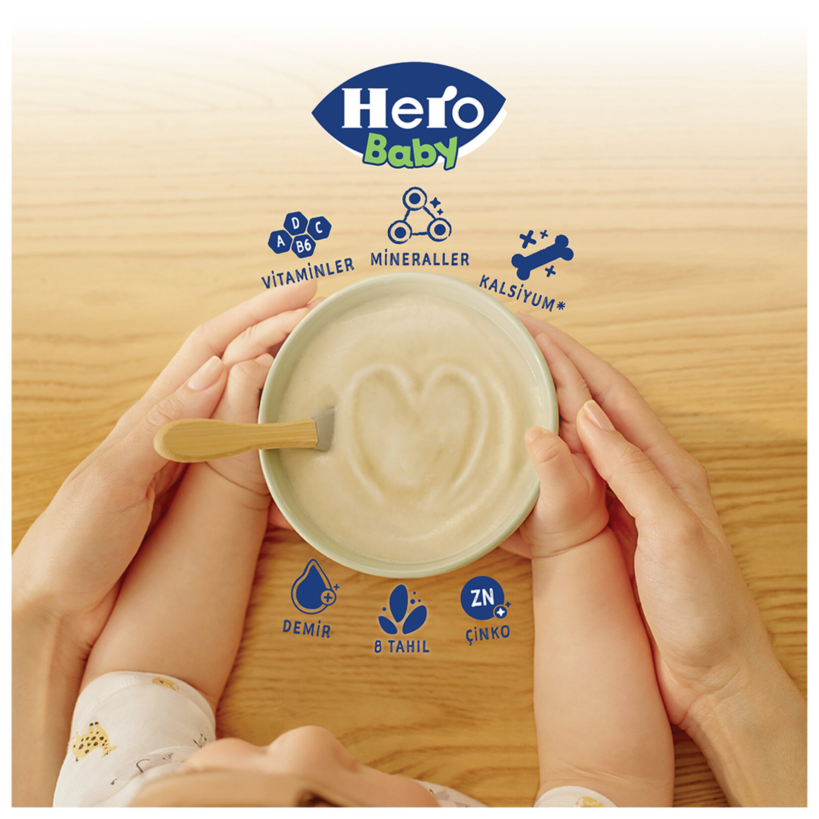 Hero Baby Sütlü 8 Tahıllı Elmalı Ek Besin 200 G - Görsel 4