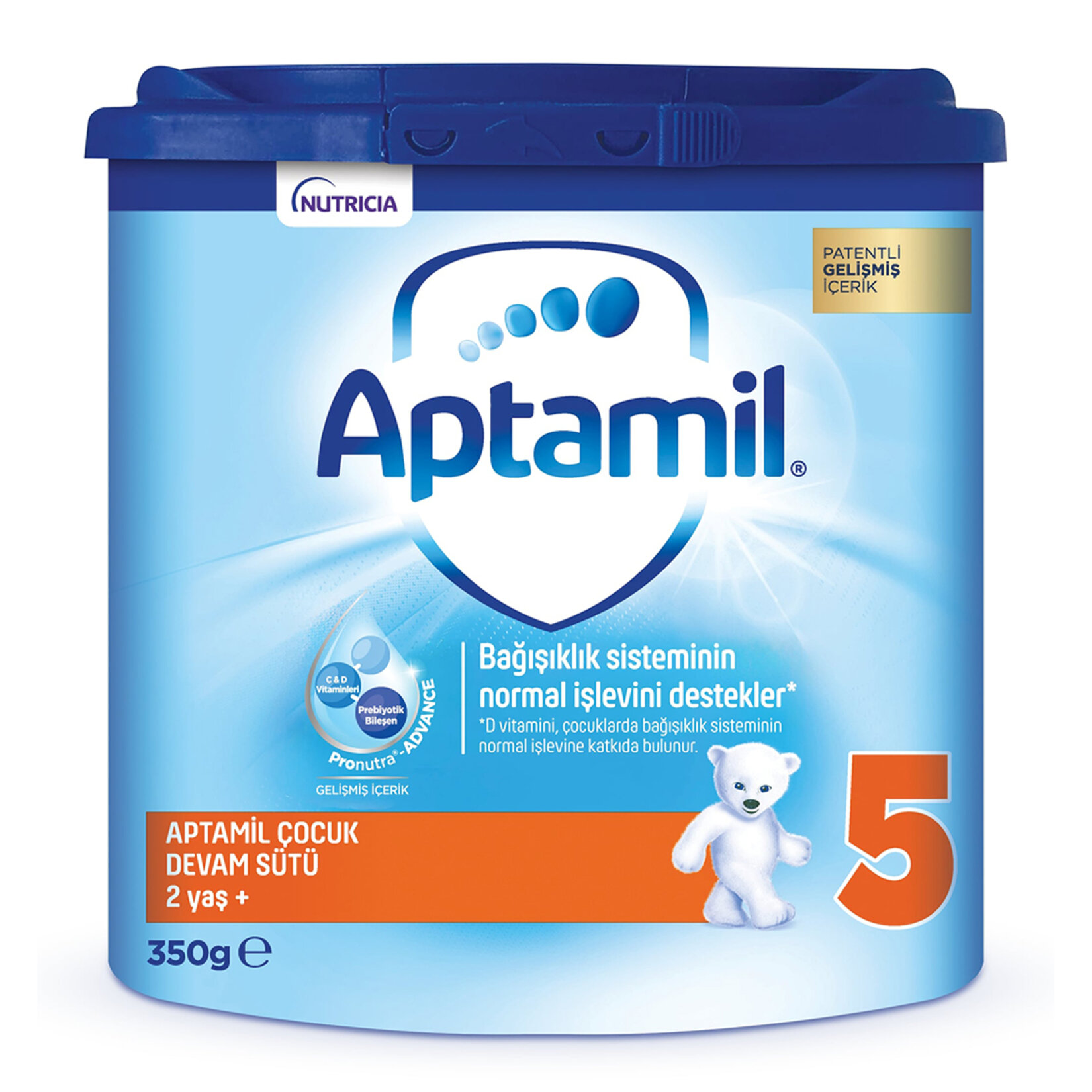 Aptamil 5 Çocuk Devam Sütü 350 G 2+ Yaş Akıllı Kutu - Görsel 1