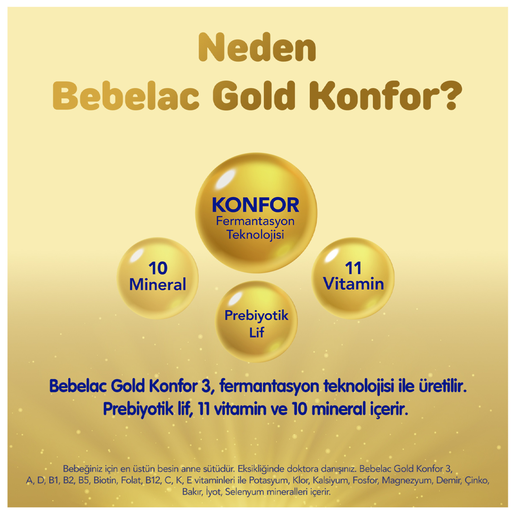Bebelac Gold Konfor 3 Devam Sütü 1 Yaş+ 800 G - Görsel 4
