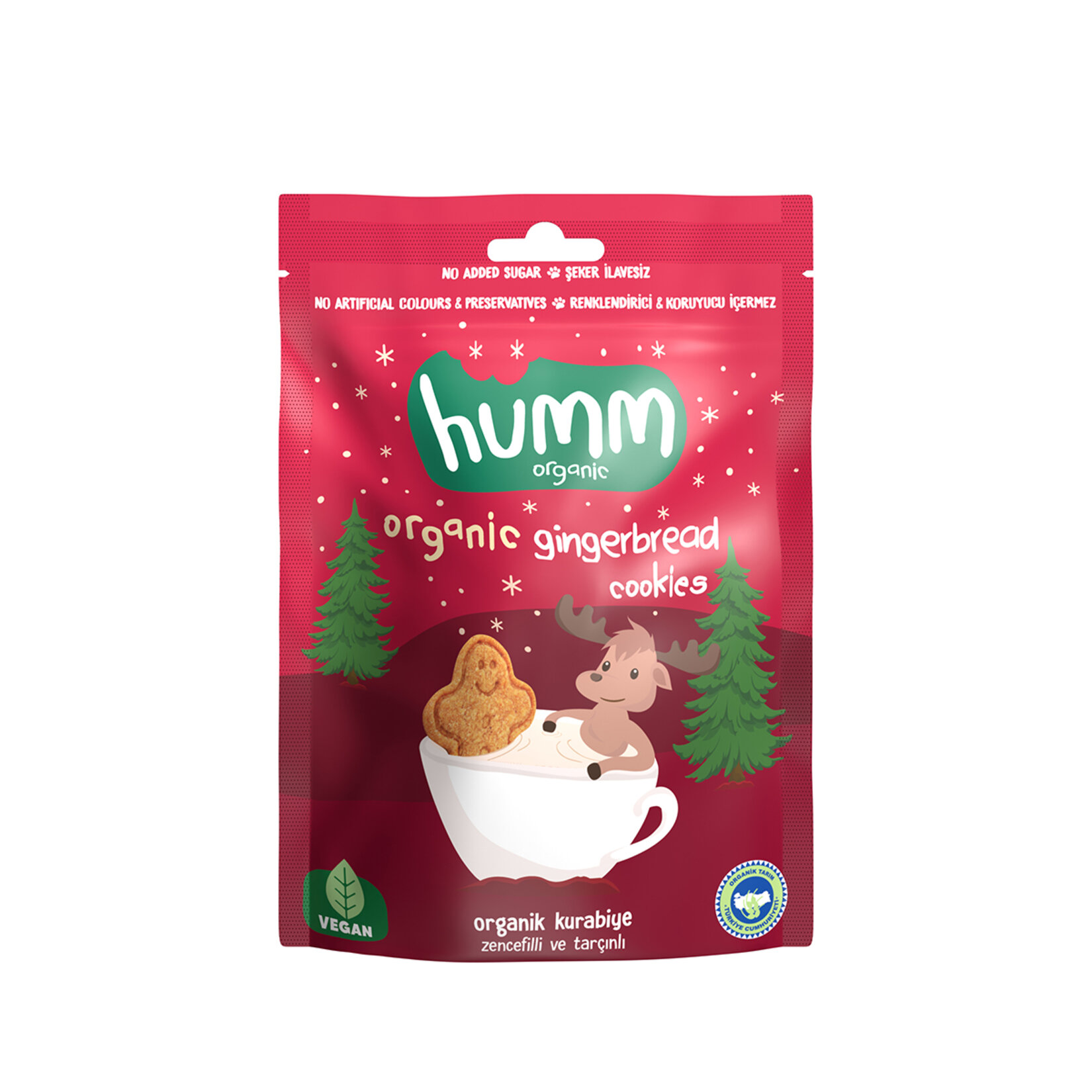Humm Organic Zencefilli Tarçınlı Vegan Kurabiye 55 G - Görsel 1
