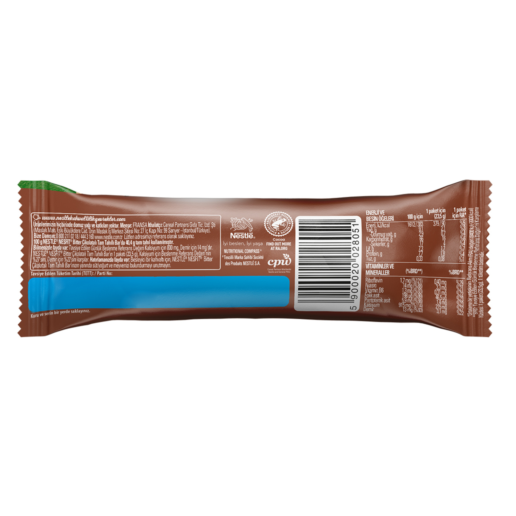 Nestle Nesfit Çikolatalı Tam Tahıllı Bar 23,5 G - Görsel 2