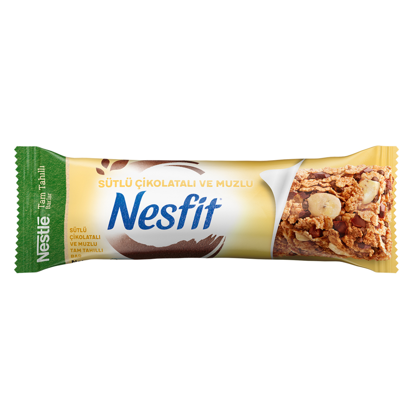 Nestle Nesfit Sütlü Çikolatalı ve Muzlu Tam Tahıllı Bar 23,5 G - Görsel 1