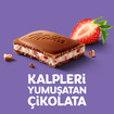 Milka Çilekli Yoğurtlu Çikolata 100 G - Görsel 3