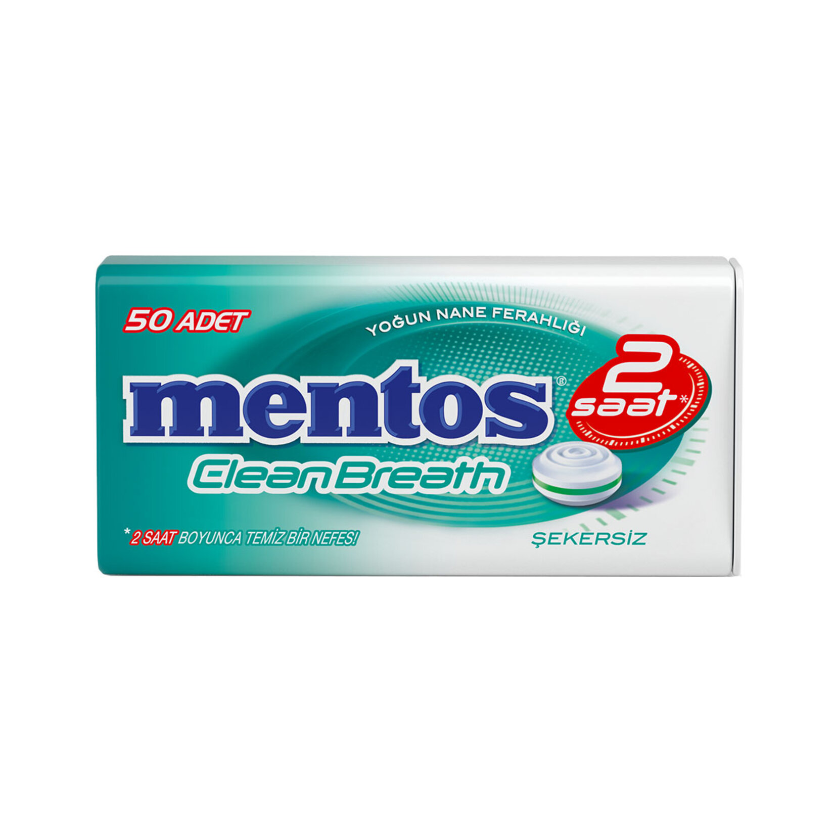 Mentos 2 Saat Clean Breath Yoğun Nane Aromalı Şeker 35 G
