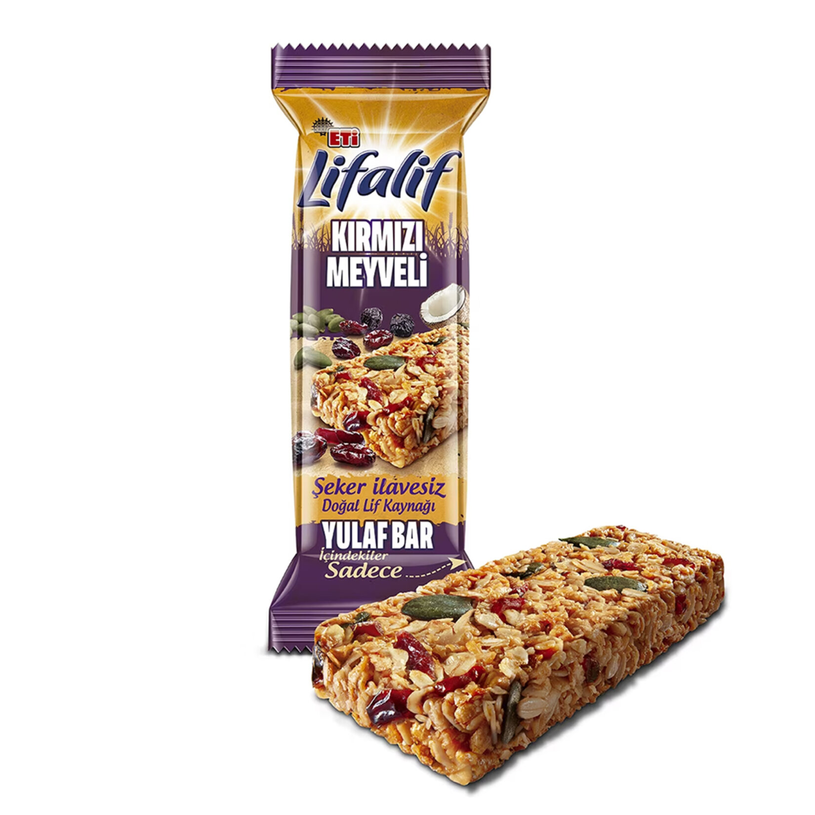Eti Lifalif Kırmızı Meyveli Yulaf Bar 35 G - Görsel 1