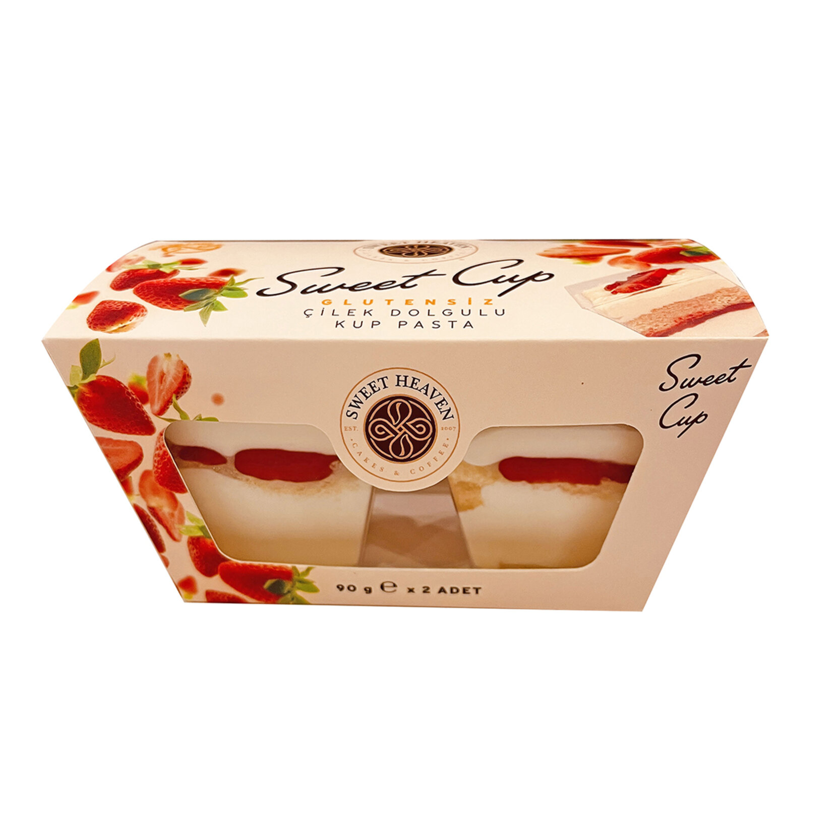 Sweet Heaven Dondurulmuş Glutensiz Çilekli Kup 2x90 G