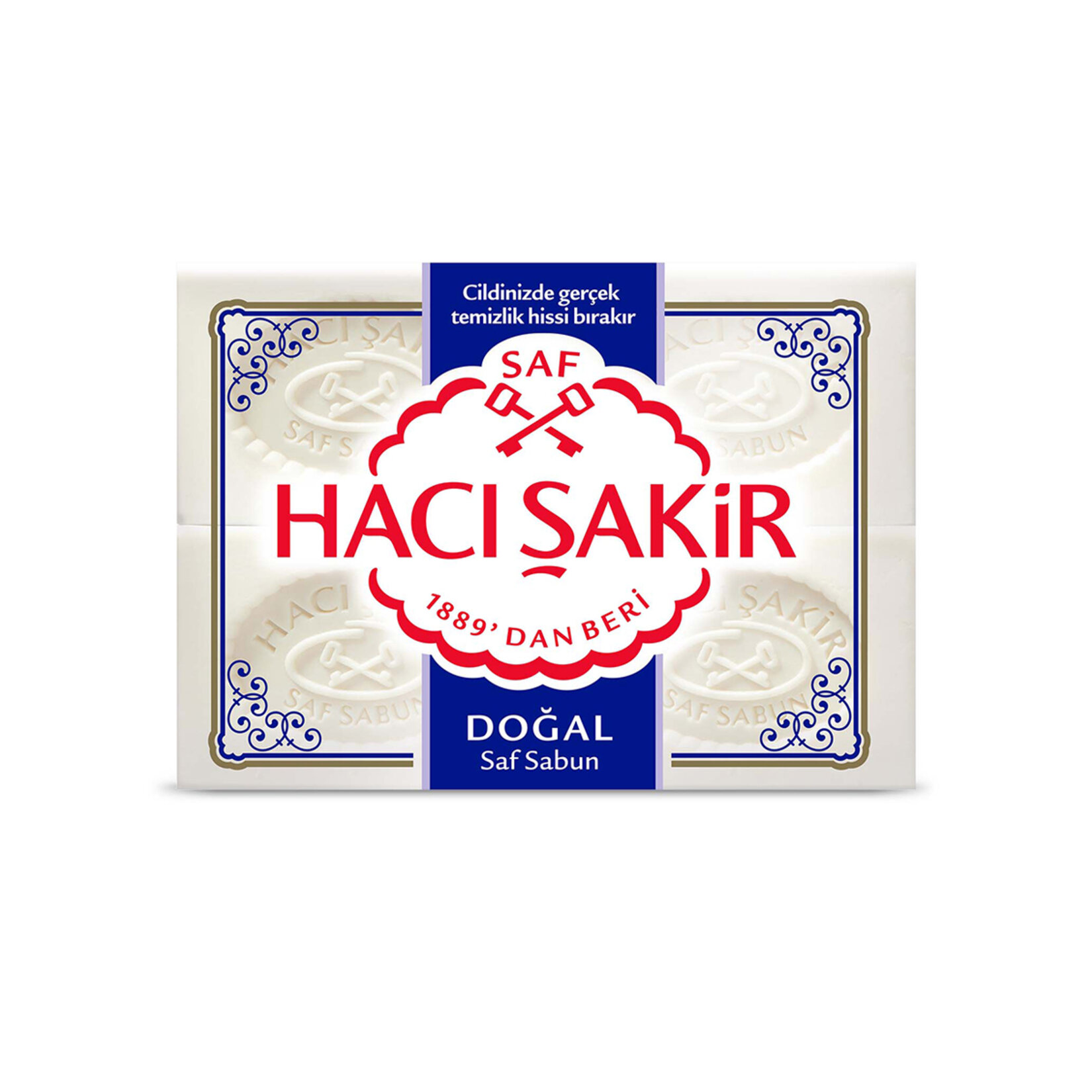 Hacı Şakir Doğal Beyaz Kalıp Sabun 4X150 G - Görsel 1