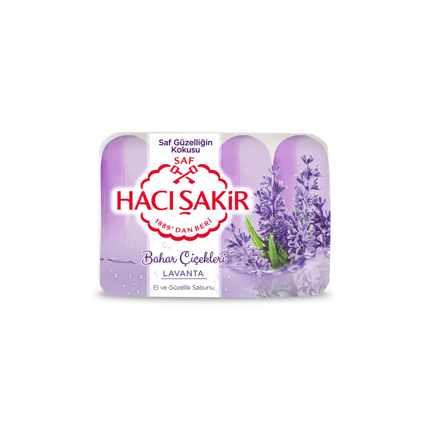 Hacı Şakir Bahar Çiçekleri Lavanta Güzellik Sabunu 4X70 G - Görsel 1
