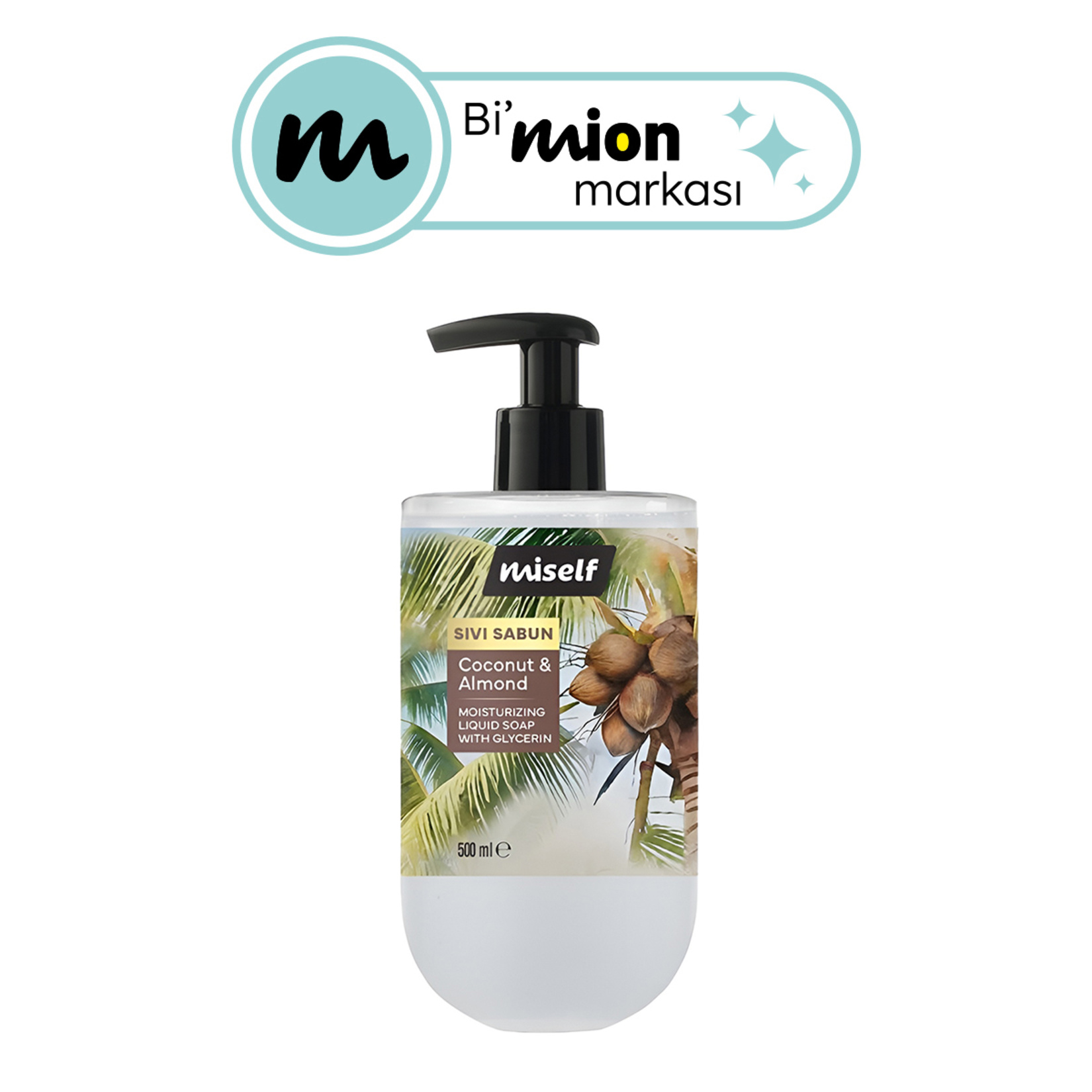 Miself Coconut & Almond Sıvı Sabun 500 Ml