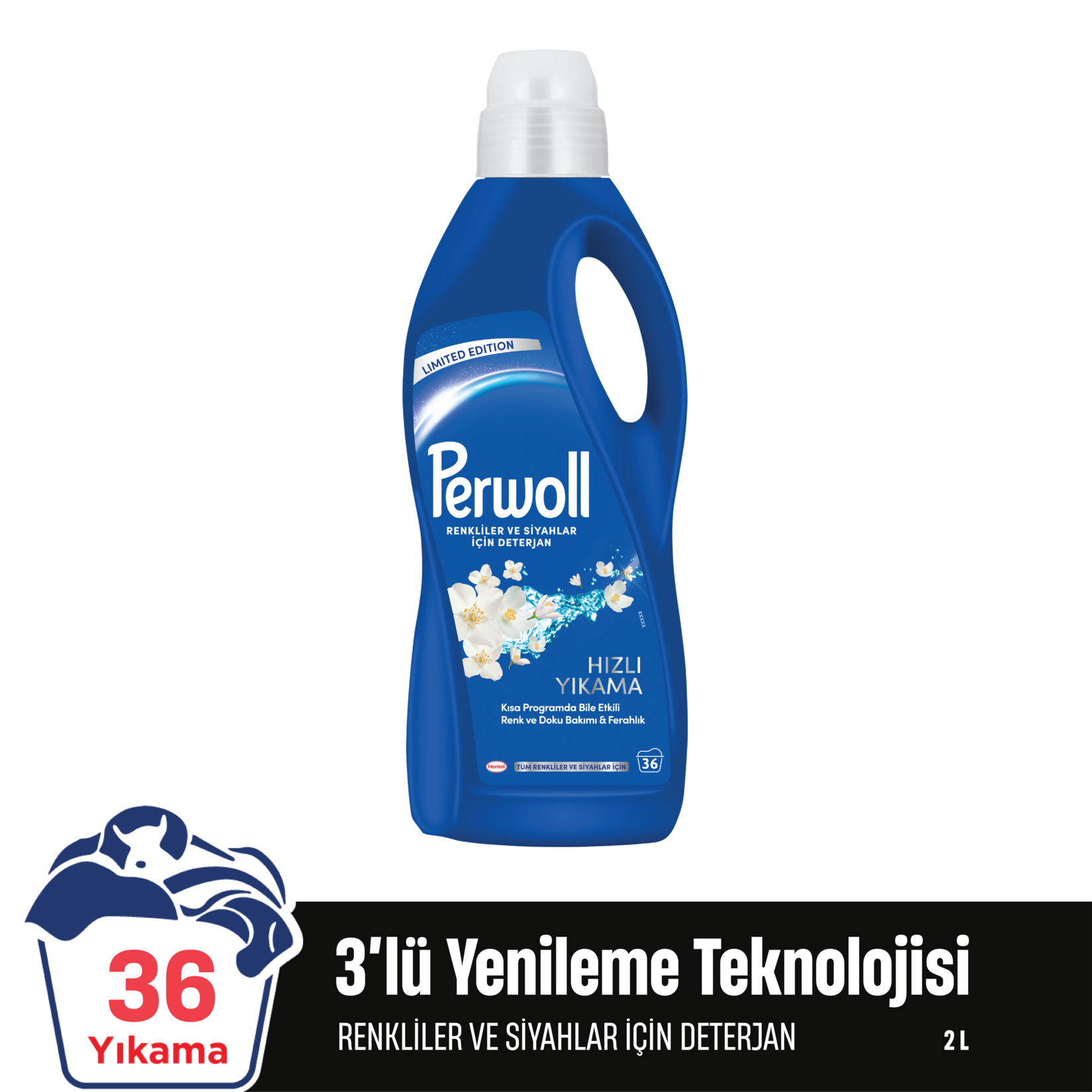 Perwoll Hızlı Yıkama Sıvı Bakım Deterjanı 2 L - Görsel 2