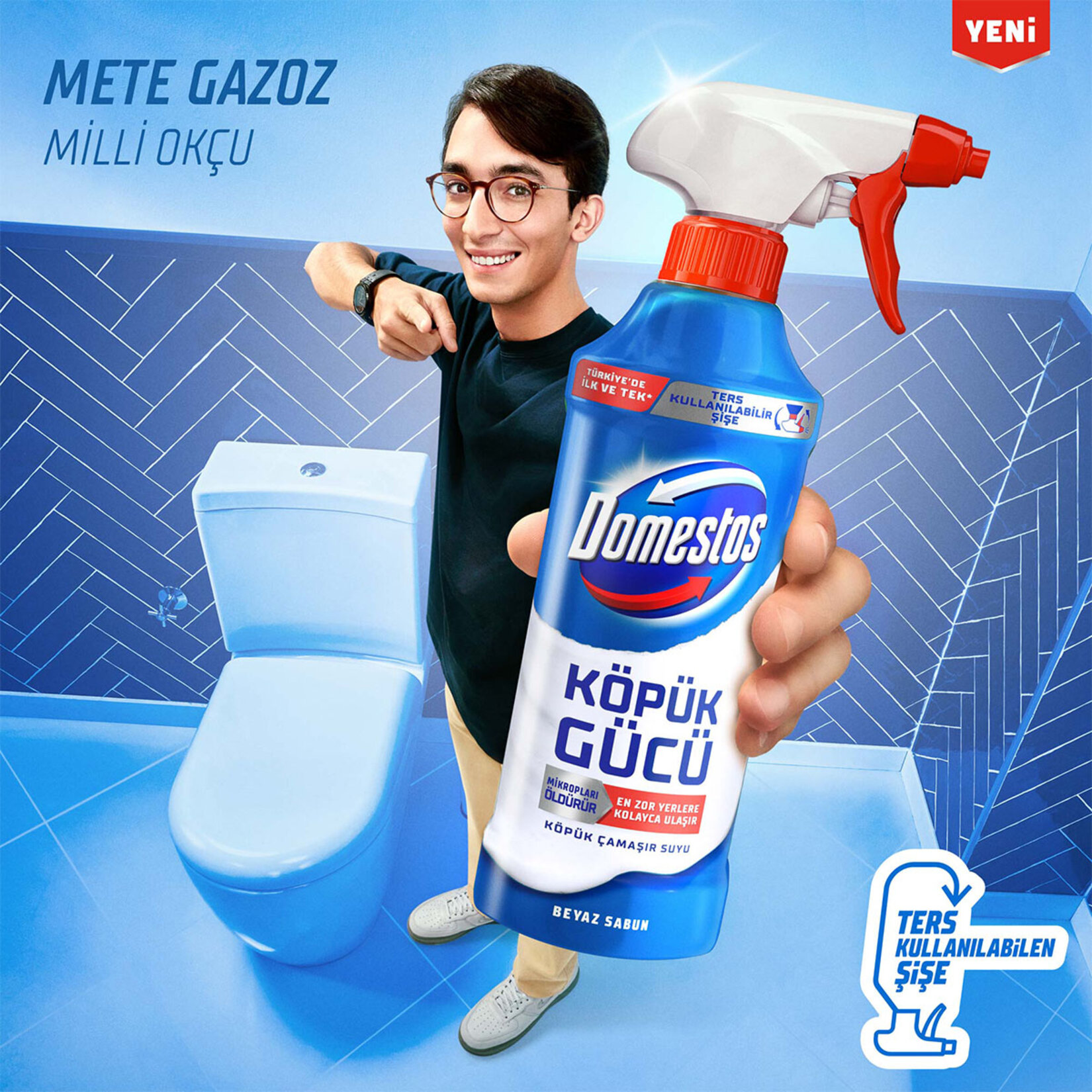 Domestos Köpük Gücü Köpük Çamaşır Suyu Beyaz Sabun 450 Ml - Görsel 3
