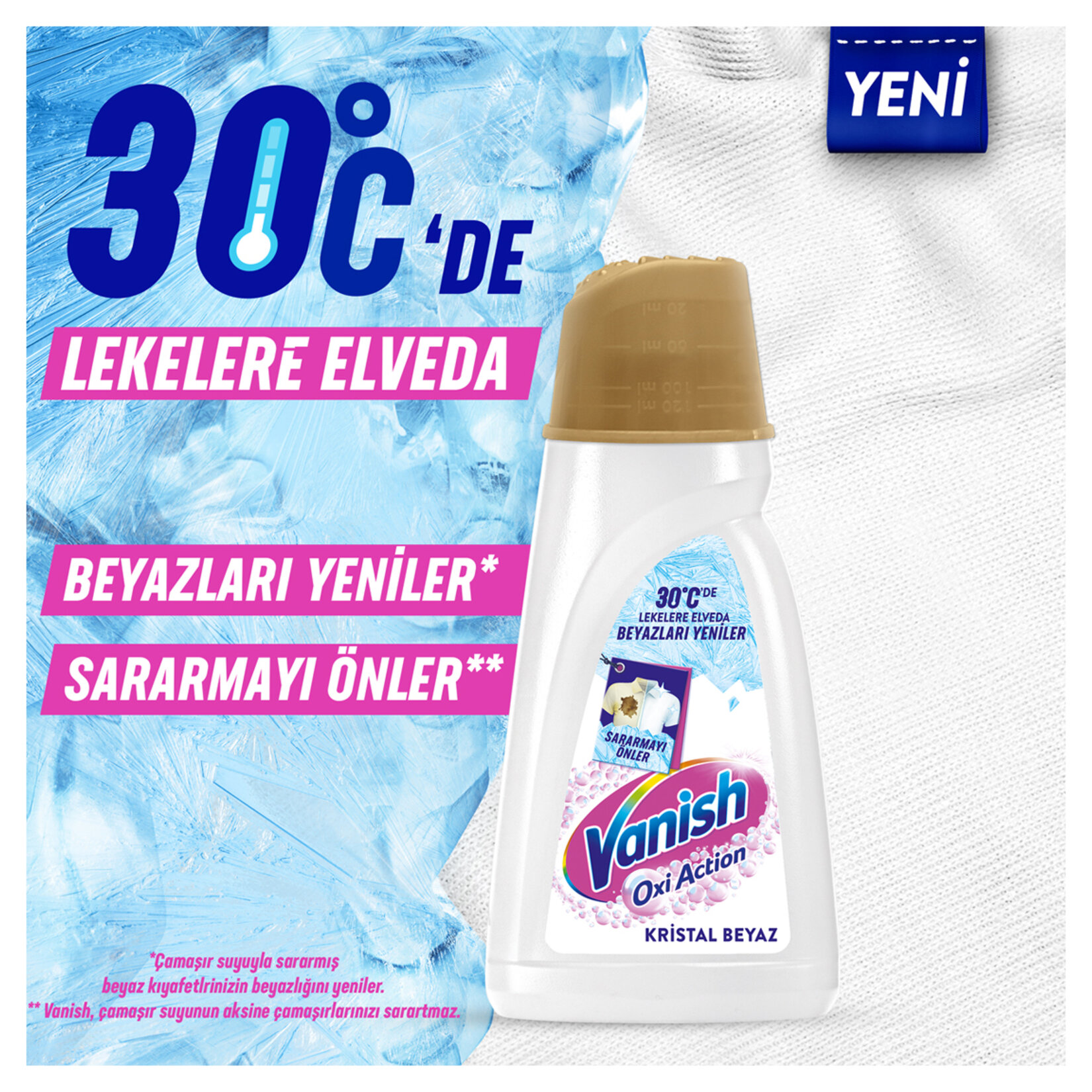 Vanish Kosla Multipower Sıvı Leke Çıkarıcı ve Deterjan Güçlendirici 1000 ml Beyazlar İçin - Görsel 2