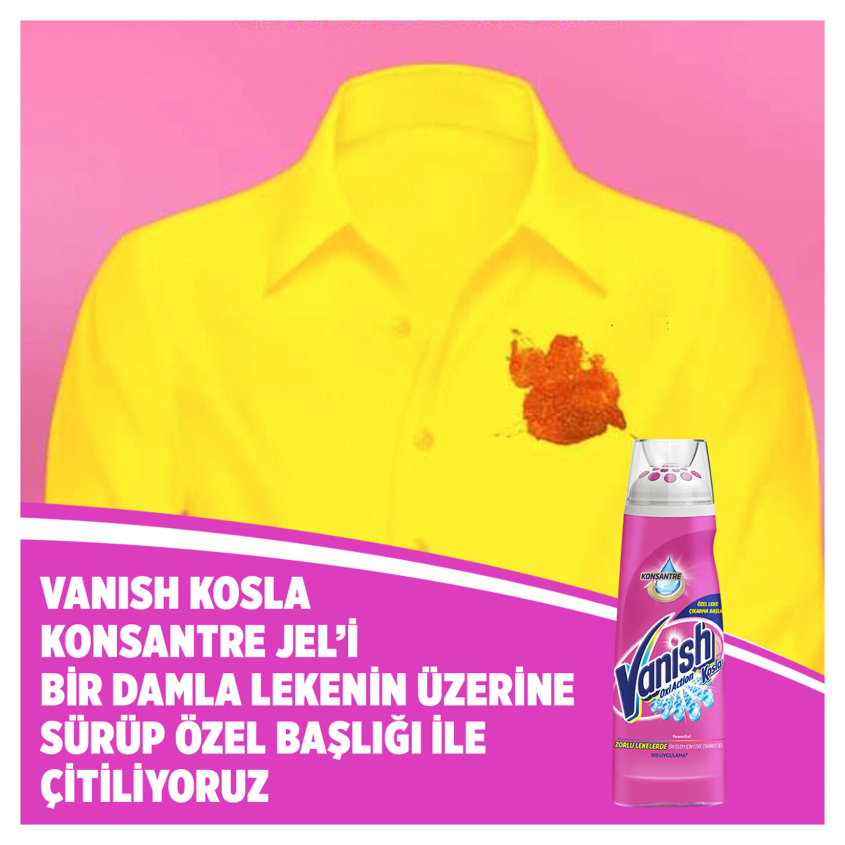 Vanish Kosla Ön İşlem İçin Leke Çıkarıcı Jel 200 Ml - Görsel 4
