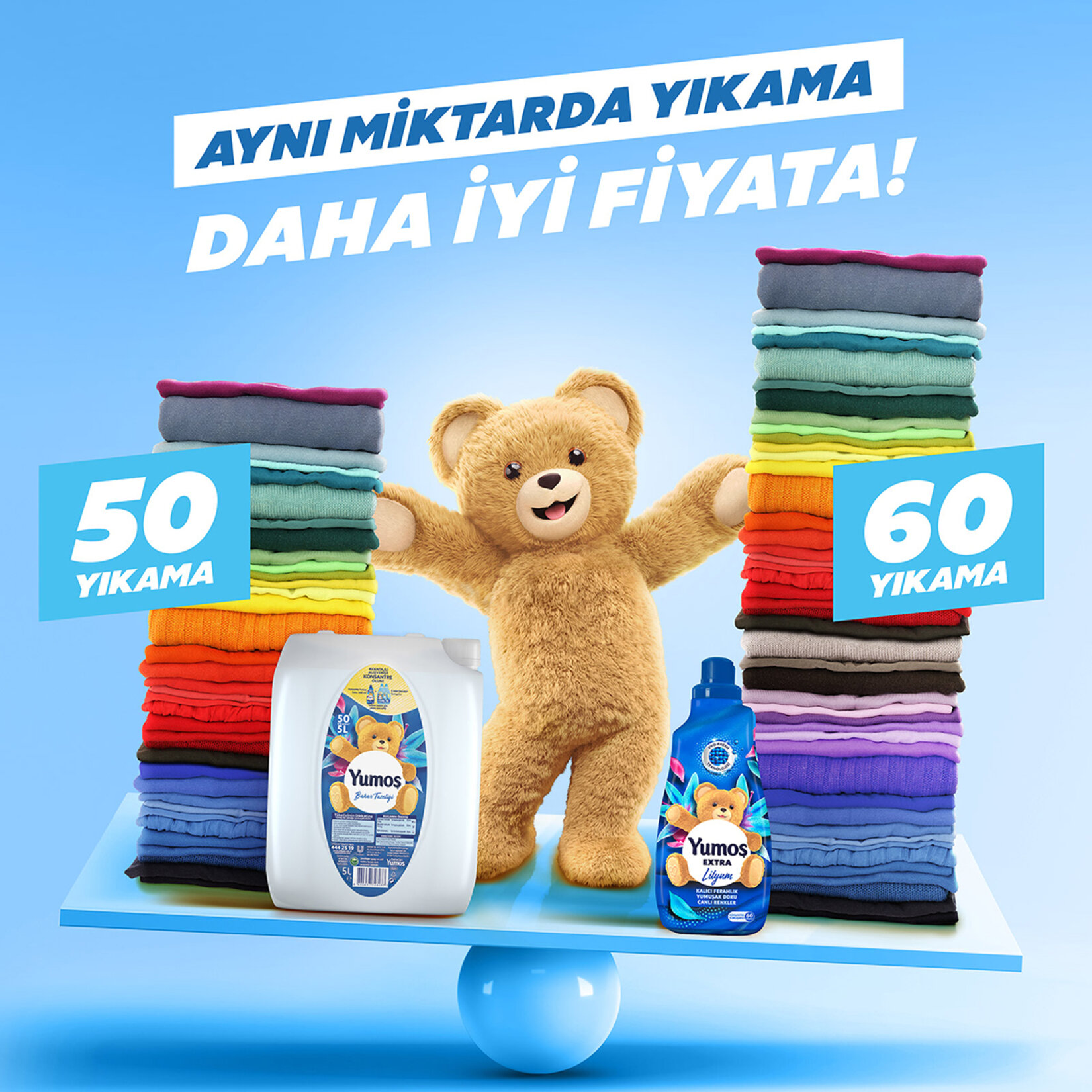 Yumoş Yumuşatıcı Hassas Ciltler İçin 3000 ML 30 Yıkama - Görsel 5