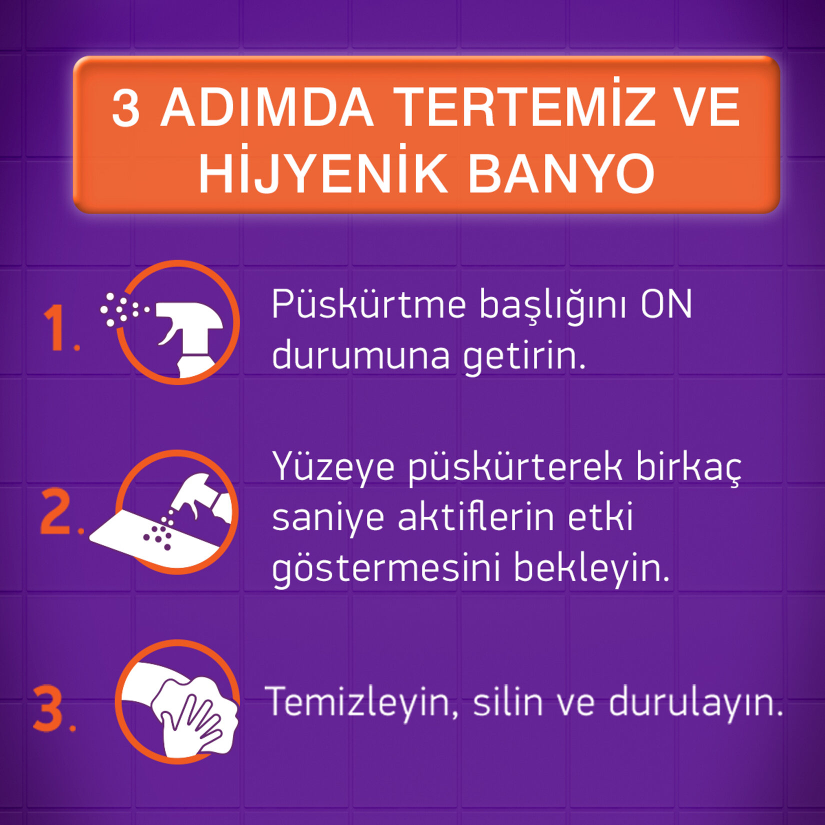 Cillit Bang Banyo Kir ve Kireç Sökücü Sprey 750 Ml - Görsel 3