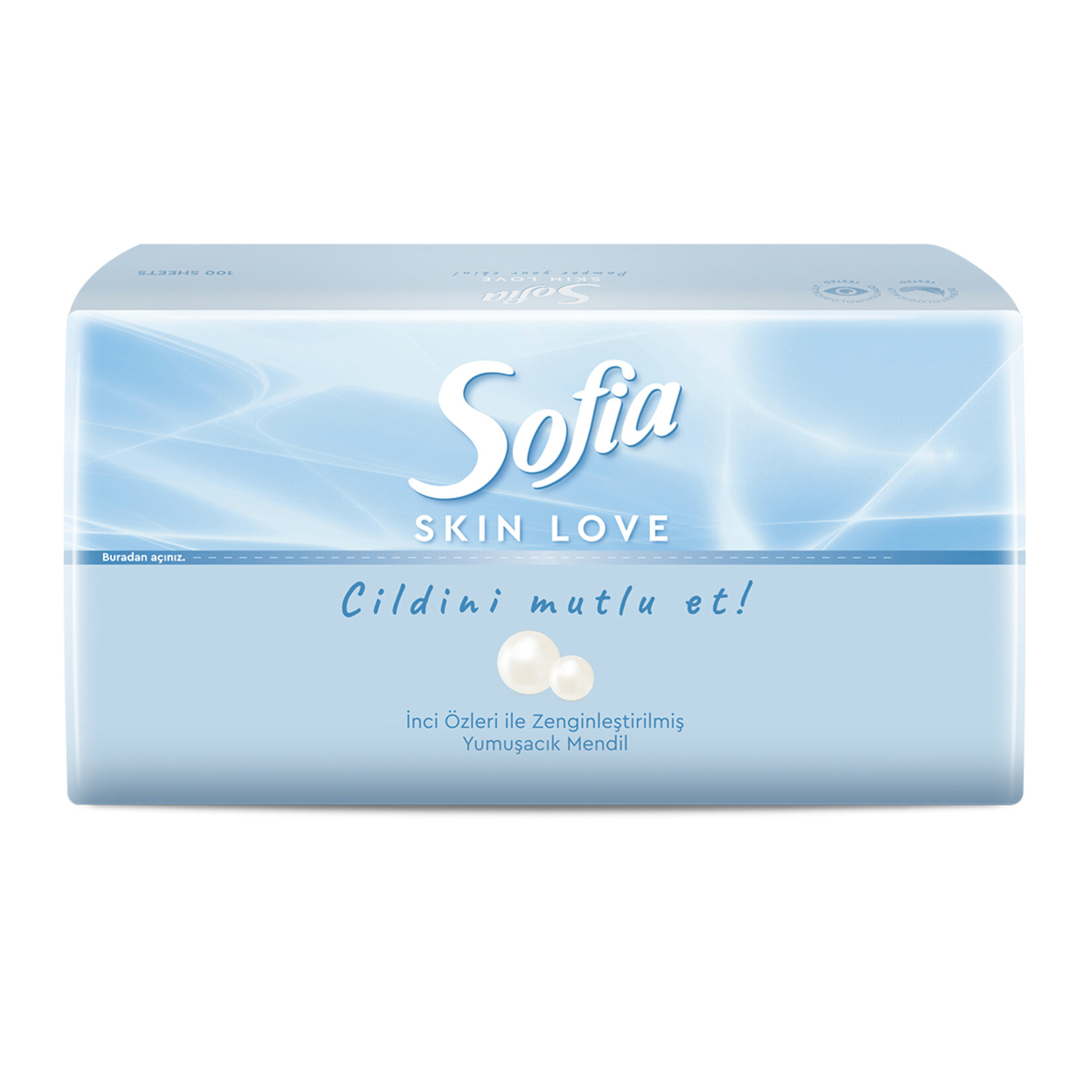 Sofia Skin Love Mendil 100'lü - Görsel 1