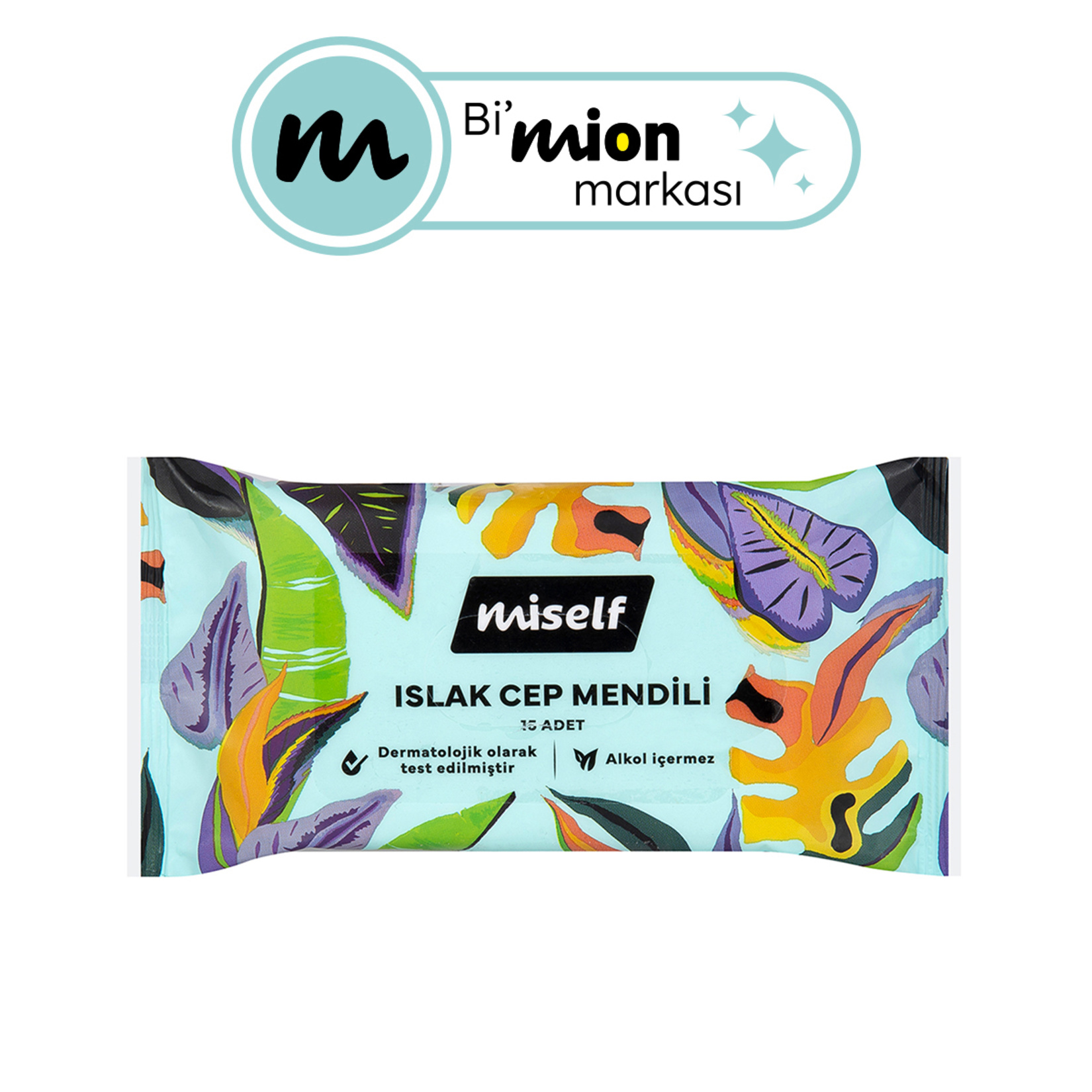 Miself Islak Cep Mendili 15 Adet - Görsel 1