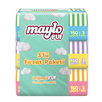 Maylo Puf Mendil 3 x 150'li
