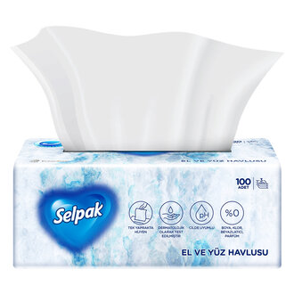 Selpak El Yüz Havlusu 100'lü