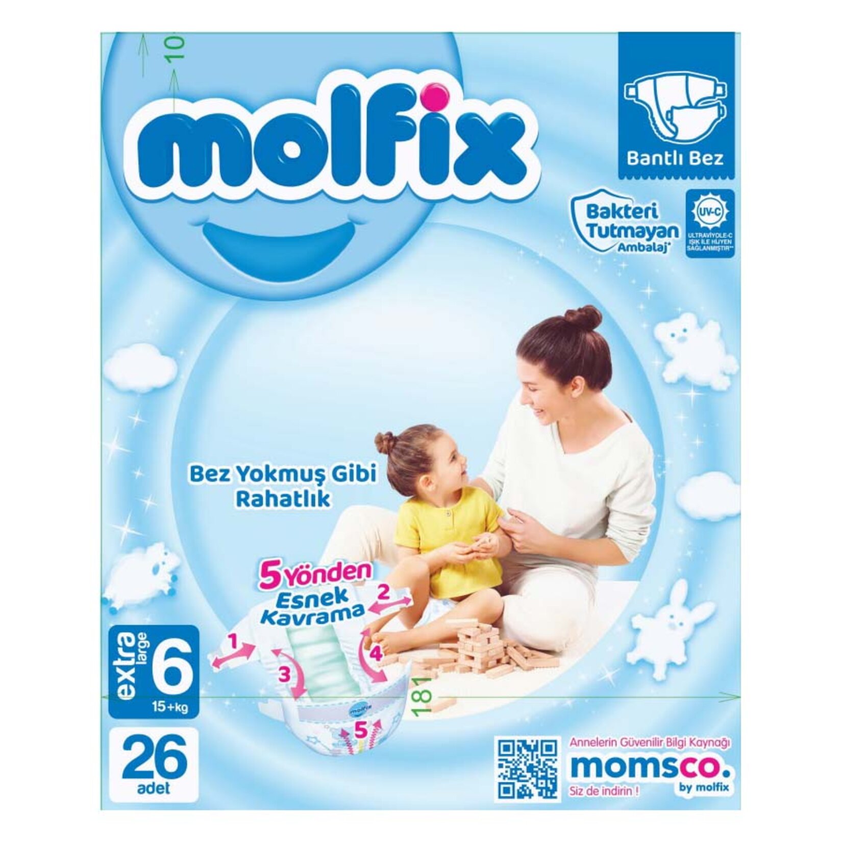 Molfix Avantajlı Paket 6 No Xl 15+ Kg 26'lı