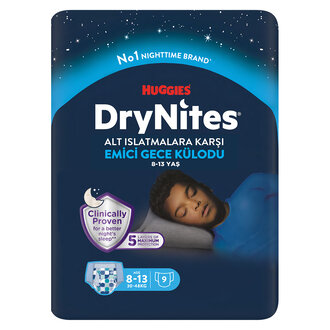 Huggies Drynites Gece Külodu Erkek 8-13 Yaş 9'lu