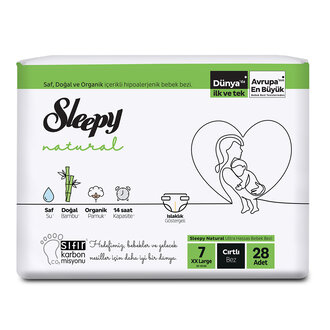 Sleepy Natural Jumbo Paket 7 Beden XXL 20-30 Kg 28'li
