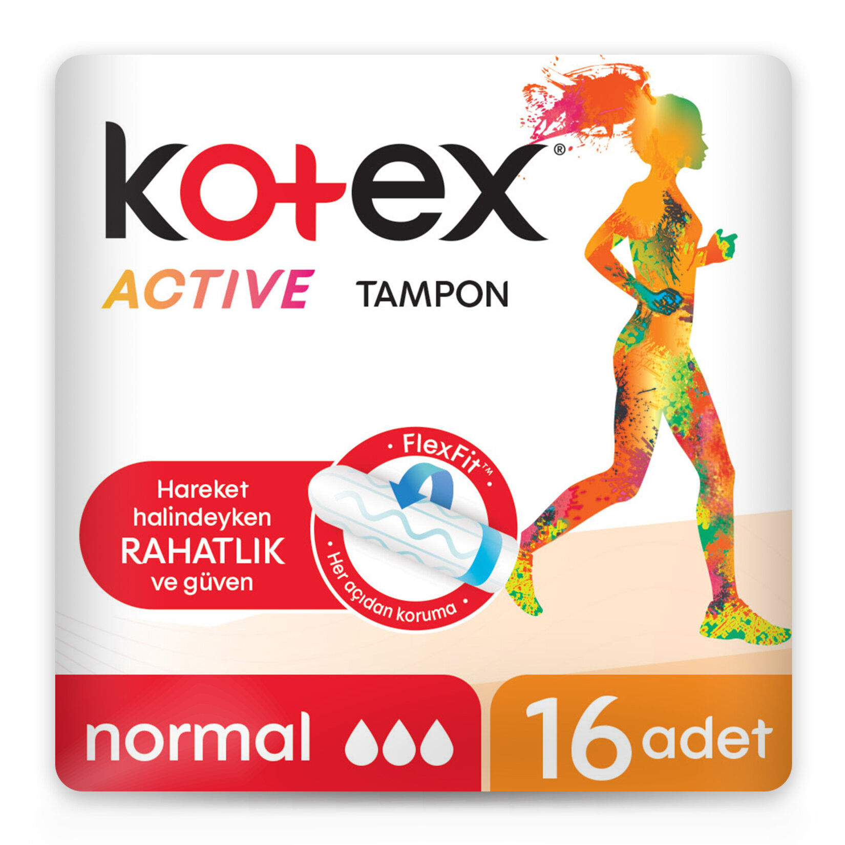 Kotex Active Tampon Normal 16'lı - Görsel 2