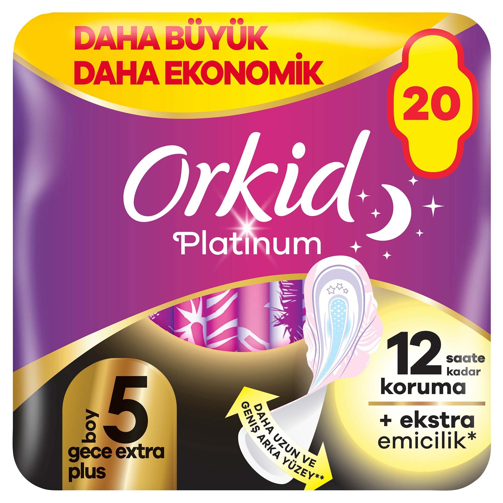 Orkid Platinum Gece Ekstra Plus 20'li - Görsel 1