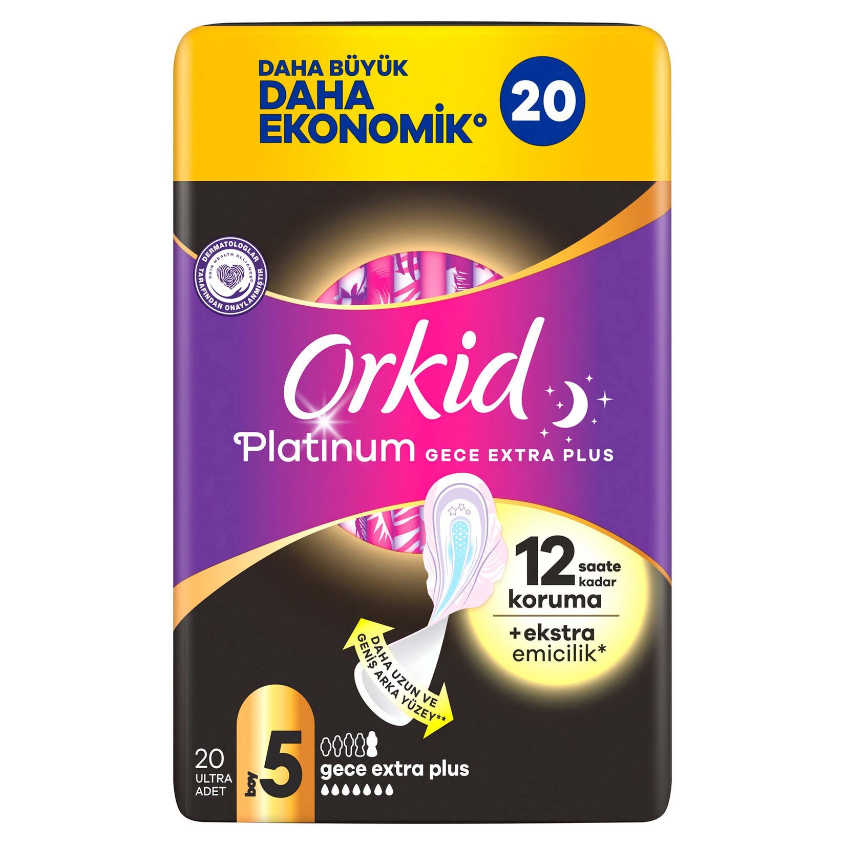 Orkid Platinum Gece Ekstra Plus 20'li - Görsel 1