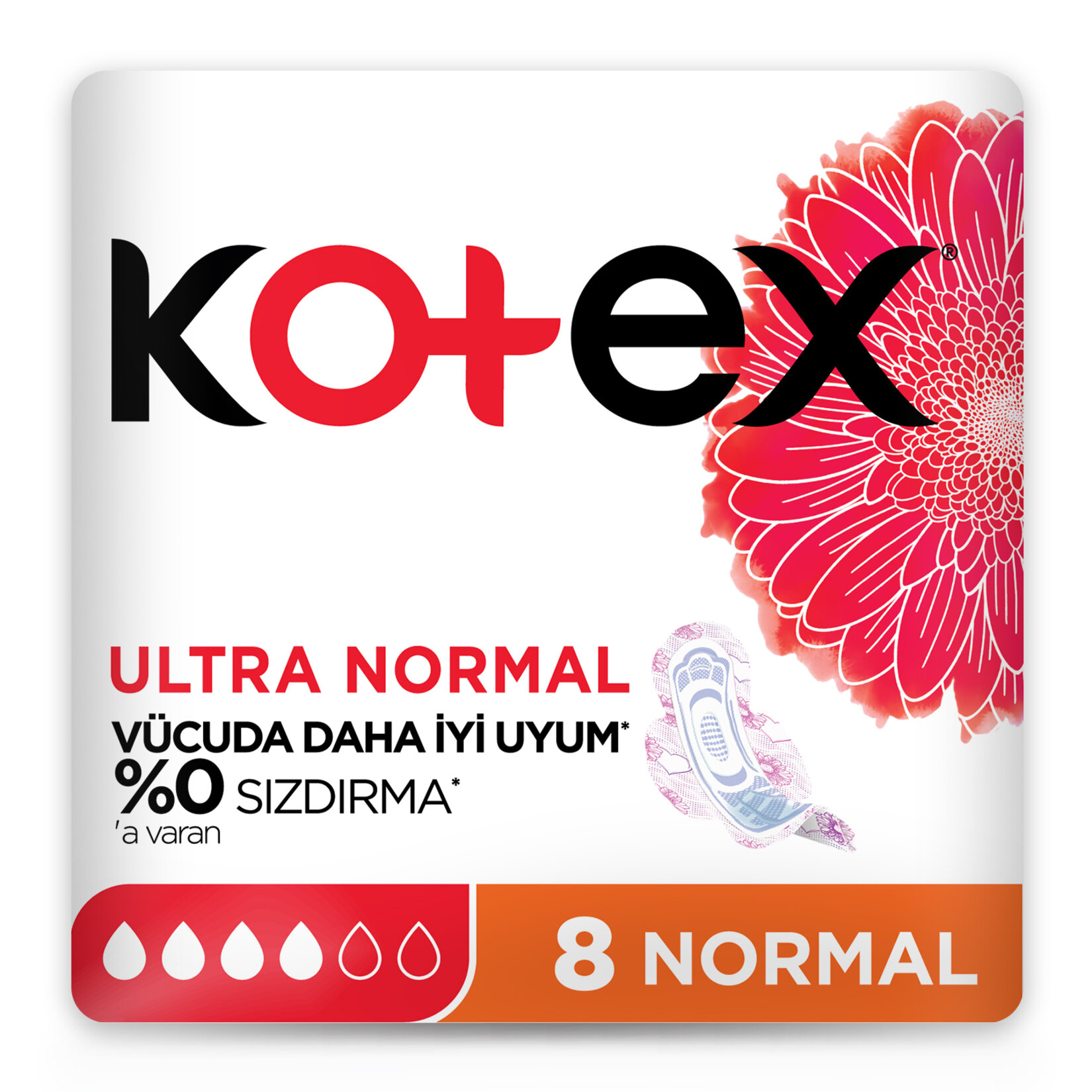 Kotex Hijyenik Ped Normal 8'li - Görsel 2