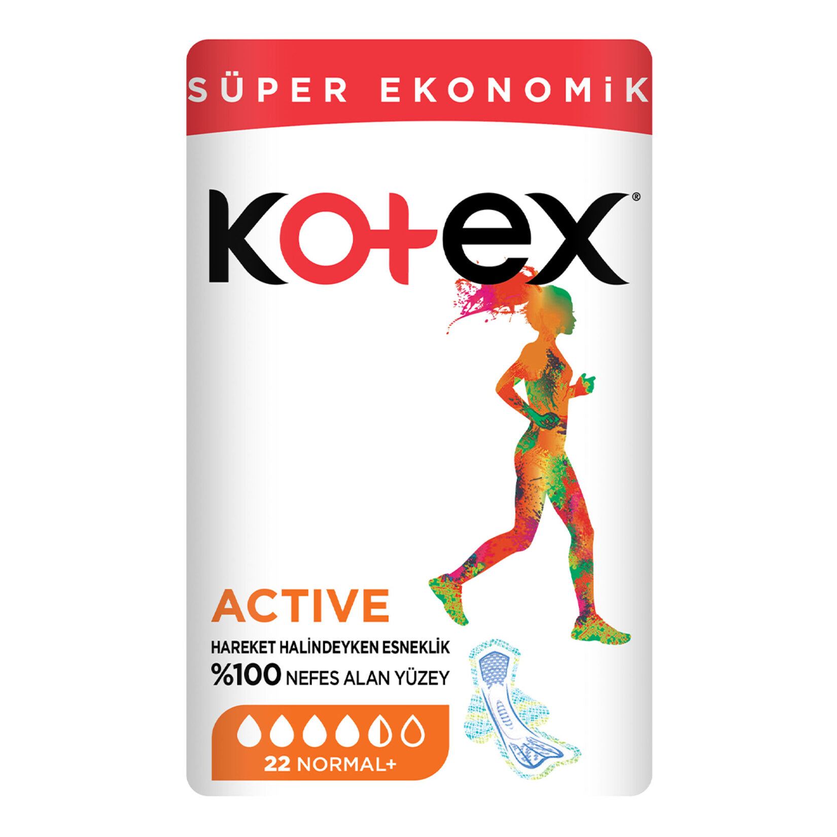 Kotex Ultra Active Süper Ekonomik Paket Normal 22'li