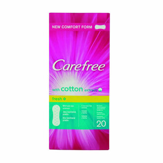 CAREFREE, Günlük Ped, Cotton, Parfümsüz, 20'li