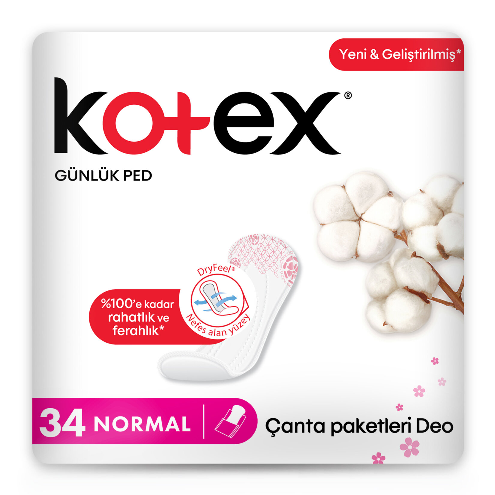 Kotex Günlük Ped Normal 34'lü - Görsel 2
