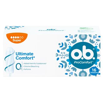 O.B. ProComfort Tampon Süper, 16'lı