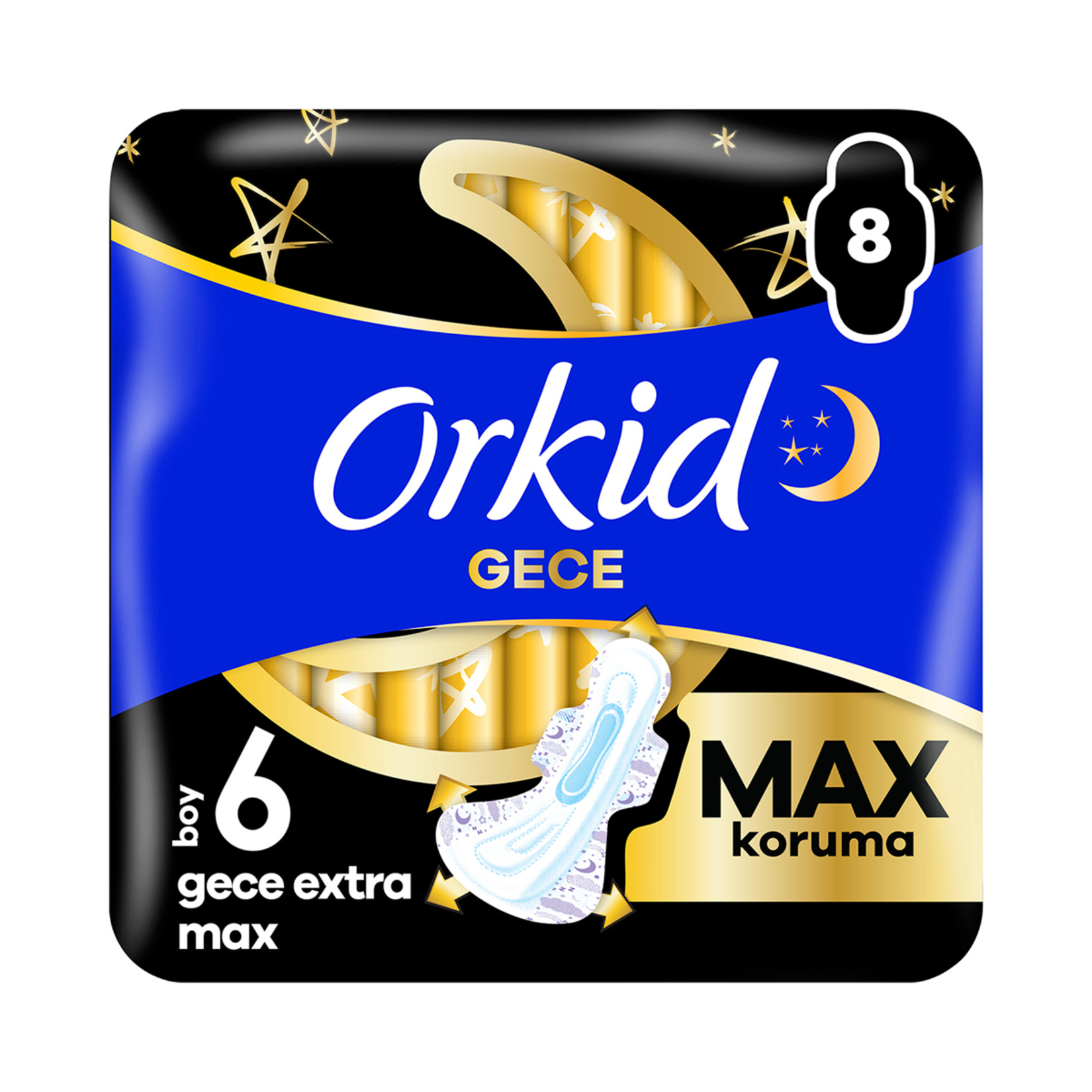 Orkid Ultra Ekstra Gece Ekstra Max 8'li - Görsel 1