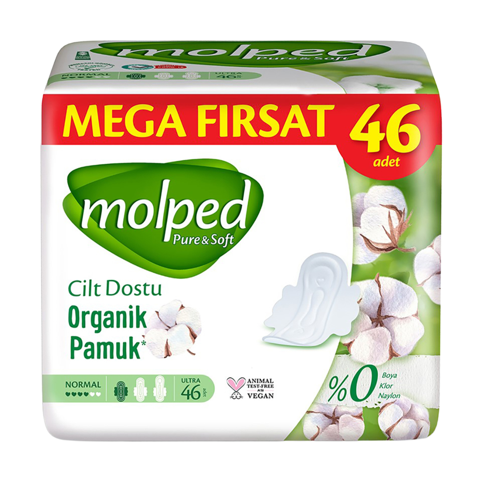 Molped P&s Normal Mega Hijyenik Ped 46'lı