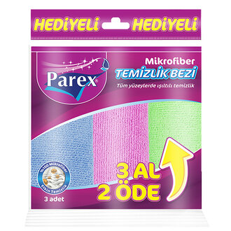 Parex Mikrofiber  Temizlik Bezi 3'lü