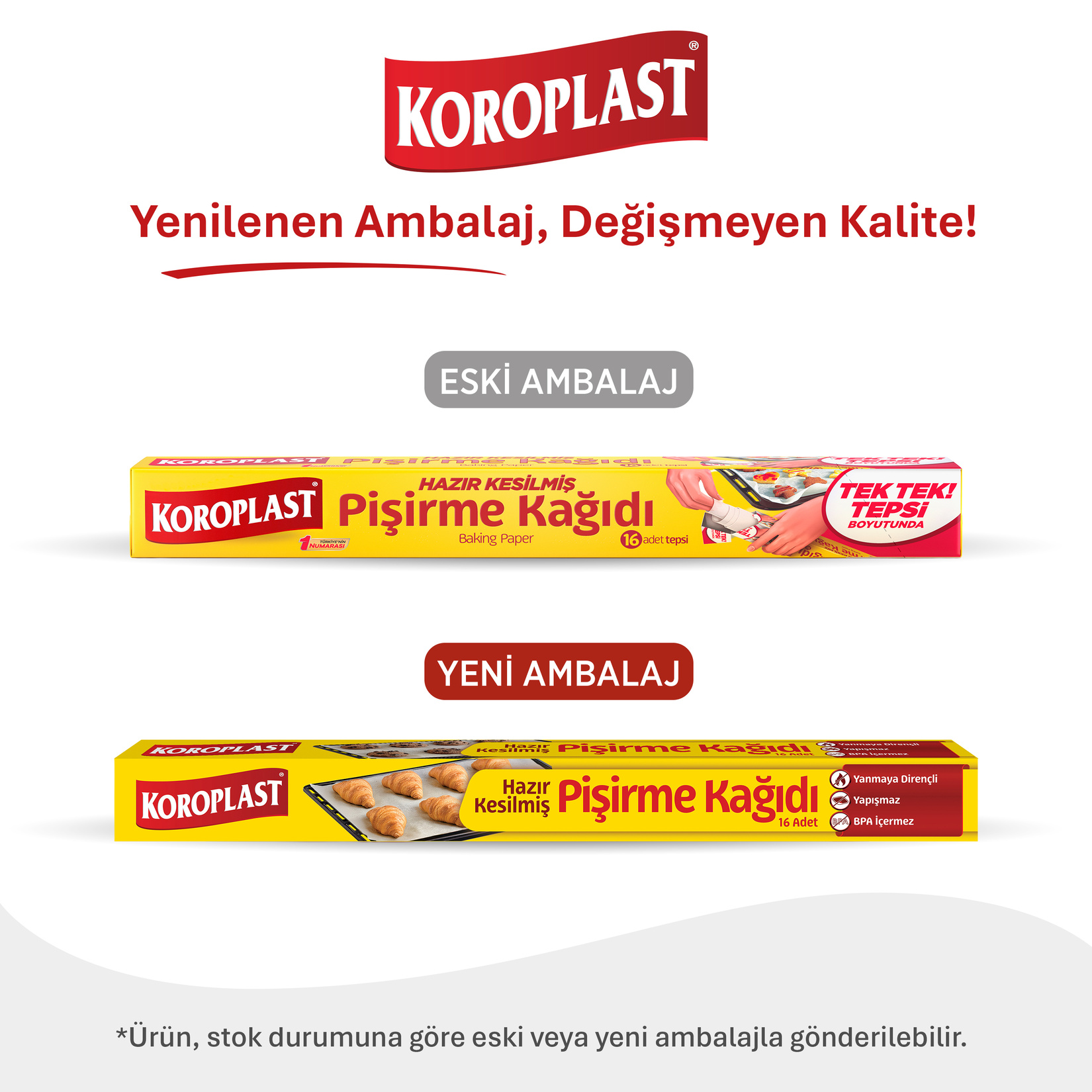 Koroplast Pişirme Kağıdı Hazır Kesilmiş 16'lı - Görsel 2